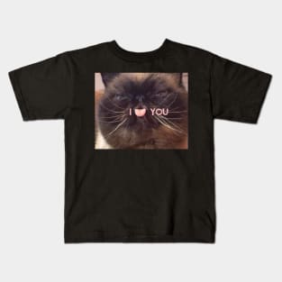 Cat love tongue Kids T-Shirt